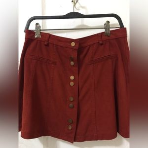 Zara Mini Suede Skirt